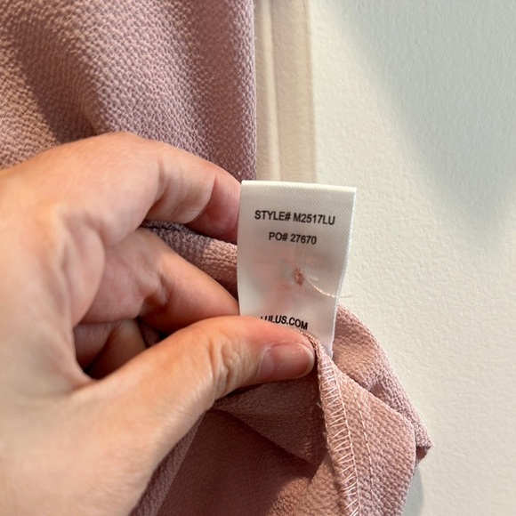 Lulu's Lisa Marie Mauve Blouse with Embroidered Sleeves - Picture 4 of 5